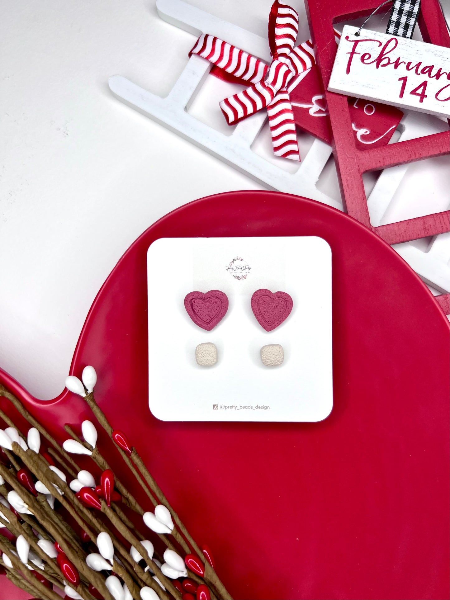 Love Heart Studs