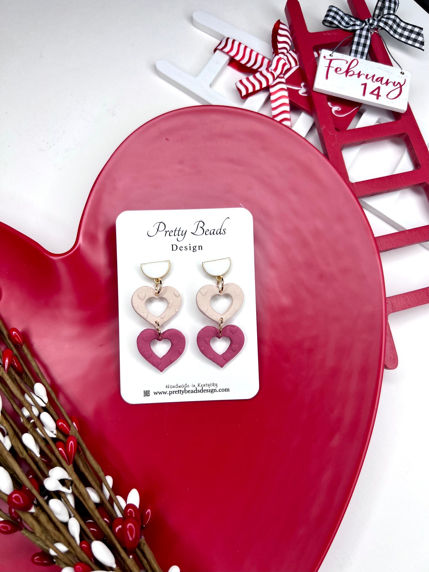 Heart Connected Earrings