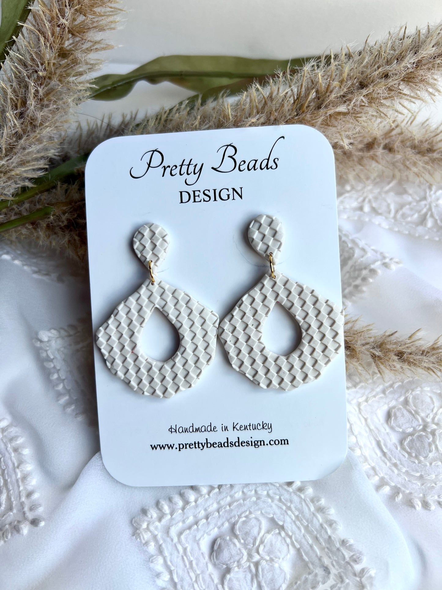 Party White Earrings